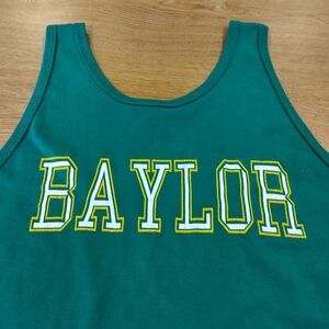 Vintage Men's Baylor University Kelly Green Tank Top Size XL Unisex